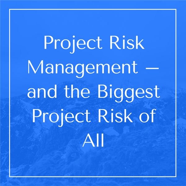 Project Risk Management: Which Risk Tops Them All?
