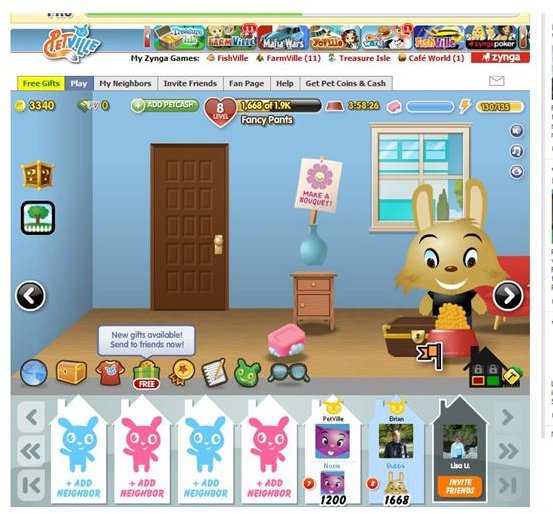 games like pet society on facebook