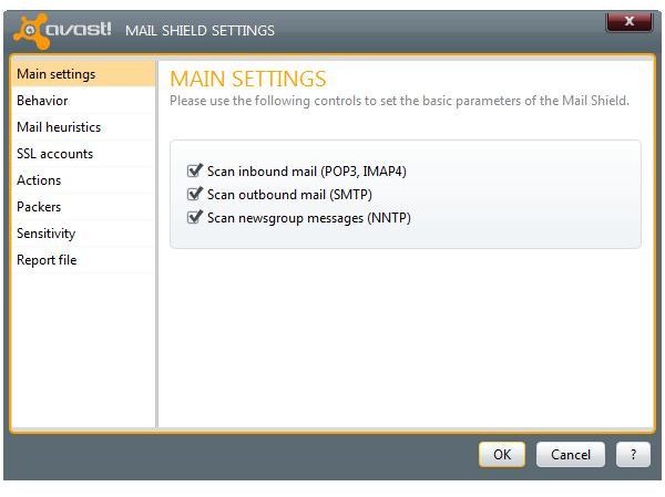 Fig 3 - Avast - Free Anti Virus Program for MS Outlook