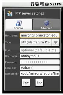 ftpsettings - AndFTP For Android