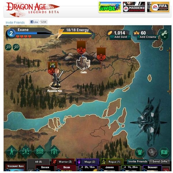 Dragon Age Legends Facebook Game Guide