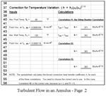 Turbulent Annulus Flow Correlations Spreadsheet p2