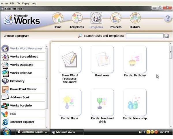 Choosing Office Software - Does MS Works 8 Include Microsoft Word?