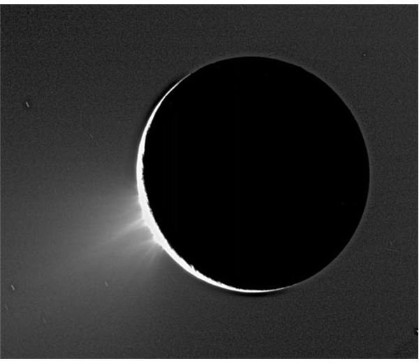 Enceladus Geyser Information:  About the Ice Geysers on Enceladus