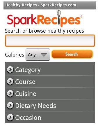 Healthy Recipes by SparkRecipes Android App