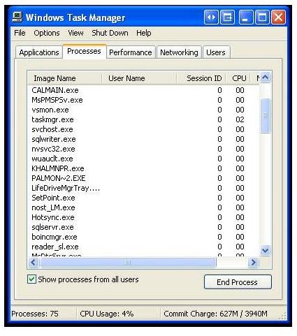 Task Manager - Identify and Stop the ieav.exe Process