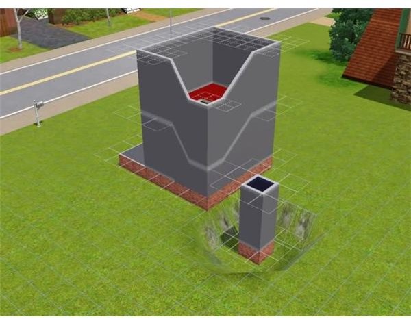 Creating an L-Shaped Staircase in with a Foundation in The Sims 3