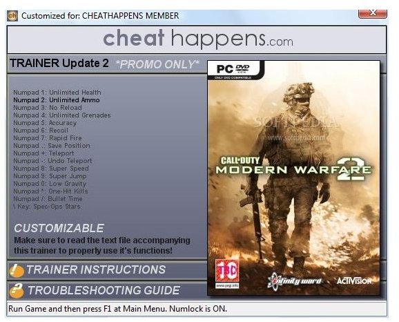 cod mw2 working trainer