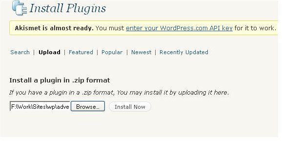 install WordPress sidebar widget2