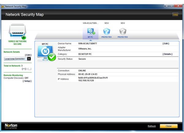 Network Security Map