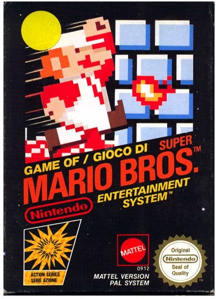 The original Mario Bros. game cover