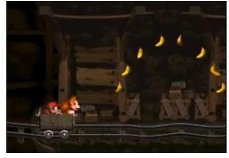 Mine cart stages change things up and add some nice variety to the platforming formula.