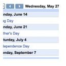 Google Web Element - Calendar
