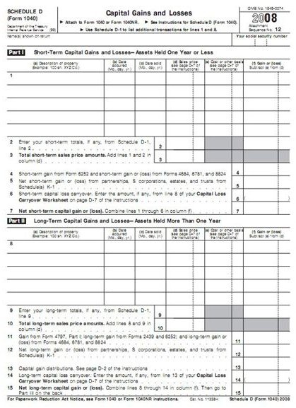 Stock Losses Tax Deduction: Treatment of Stock Sold For Capital Loss