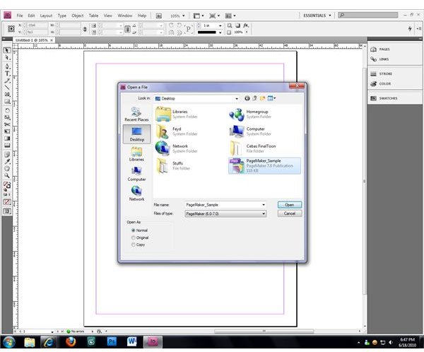 Adobe InDesign CS4 can open and automatically convert PageMaker 6 and 7 publications.