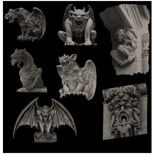 Gothic Gargoyles by midnightstouch