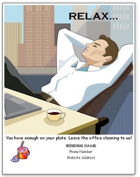 Publisher Office Cleaning Flyer