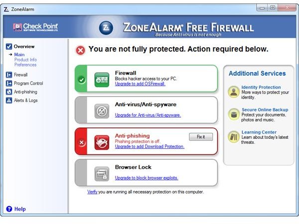 ZoneAlarm Free Firewall