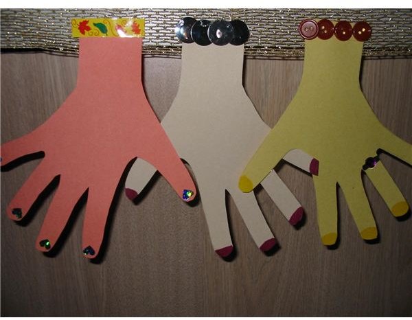 Sample of hand garland art.