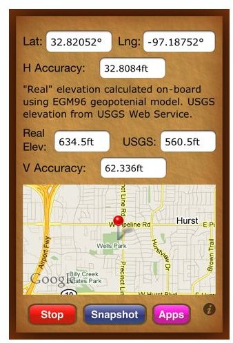 GPS Elevation App - Elevation for Real