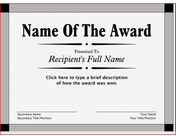 Acheivement Award (General)
