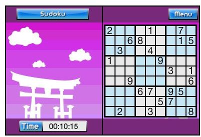 Backgrounds in Sudoku Challenge are subtle and plain