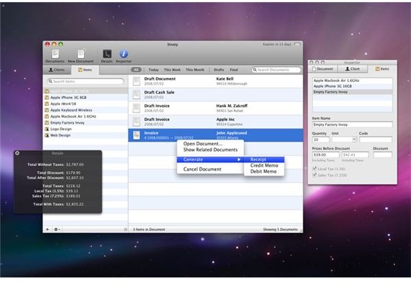 my invoices and estimates deluxe for mac