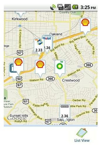 gas buddy map