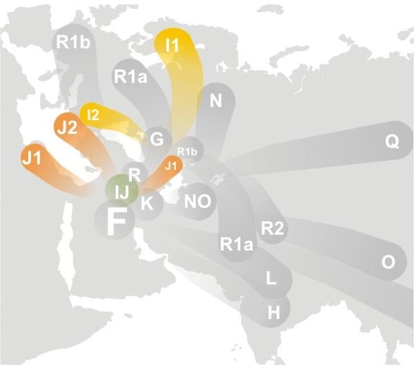Haplogroup Distribution in Europe