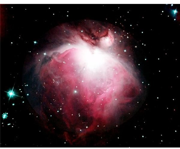 This emission nebula, M42, emits its own light as opposed to a reflection nebula