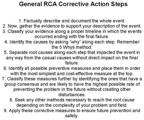 GeneralRCACorrectiveActionSteps