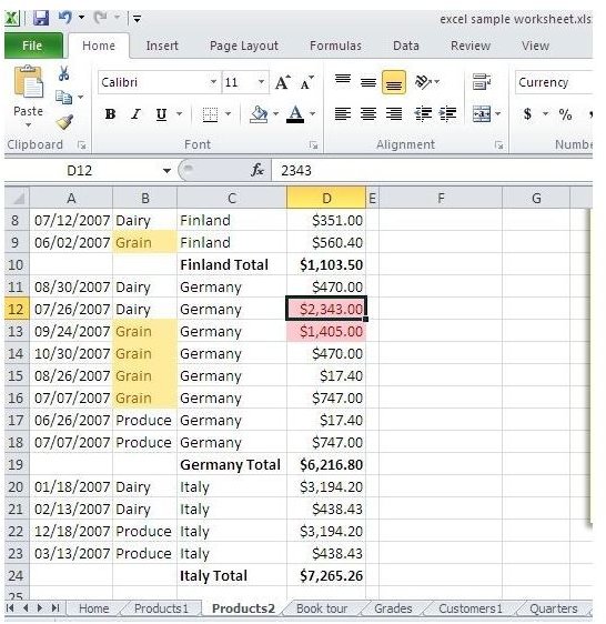 conditional formatting automatic updated