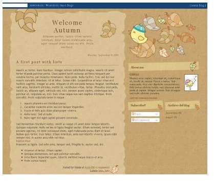 Welcome Autumn Blogger Template