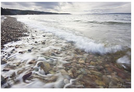 Waves on a beach