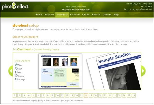 PhotoReflect Storefront Set-up Templates