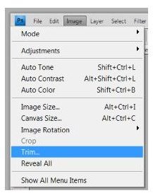 Location of Trim feature