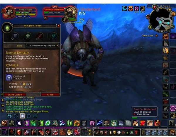 World of Warcraft - The Dungeon Finder/LFG Tool