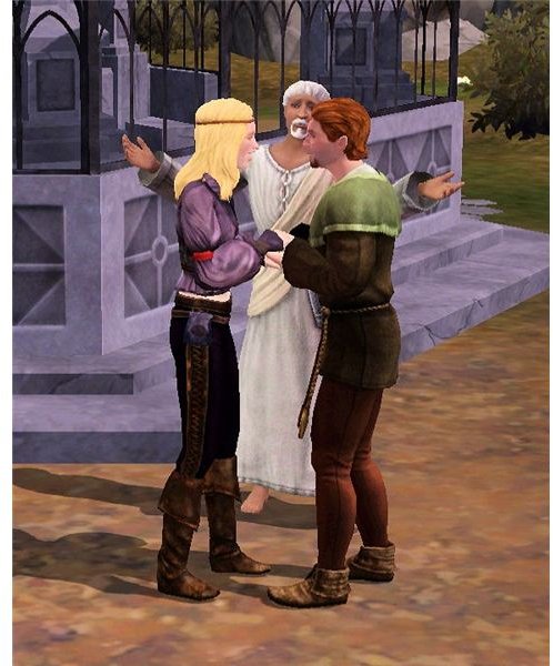 The Sims Medieval wedding at watchers bluff