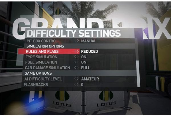 F1 2010 Game Controls for Xbox 360 & PS3 - Explanation & Guide
