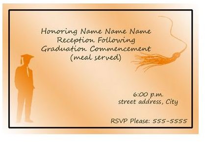 Graduation Invitation Inserts 1