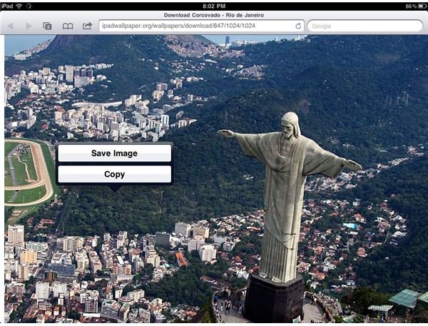 How to Download Wallpaper to the iPad