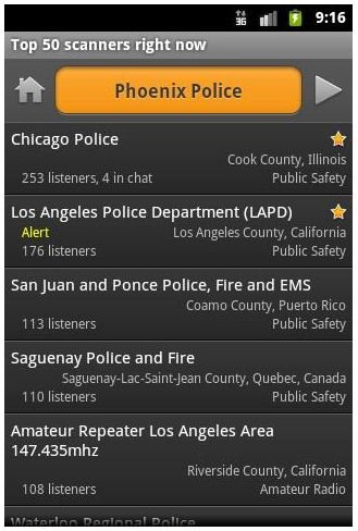 Scanner Radio Pro - Live police scanner apps