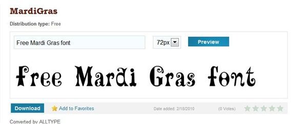5 Free Mardi Gras Fonts: Create Party Printables With These Great Selections!