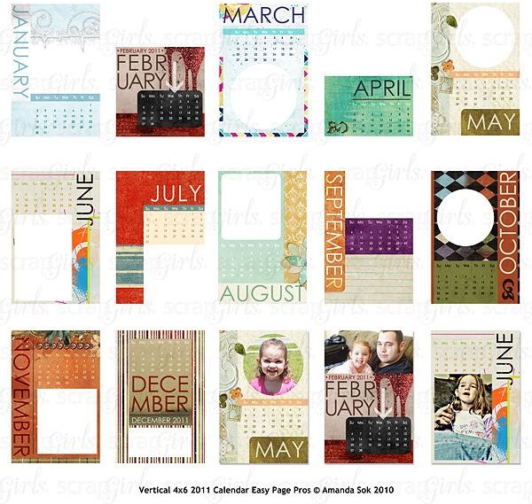 Digital Scrapbook Calendar Kits Enjoy a Personalized Calender Bright Hub