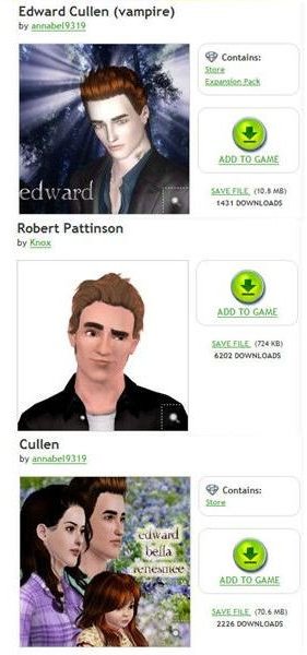 The Sims 3 Edward Cullen Download Guide