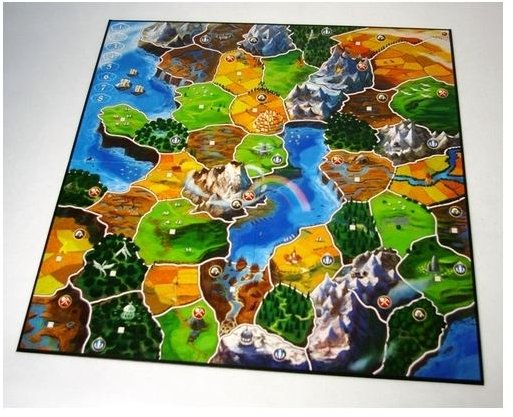 Five player board for Small World