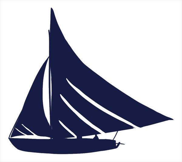 Sailboat Silhouette logo
