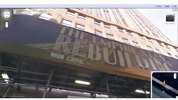 4 - Street View Empire State Building Google Maps Satellite View