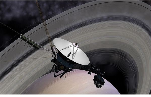 Voyager Passing Saturn