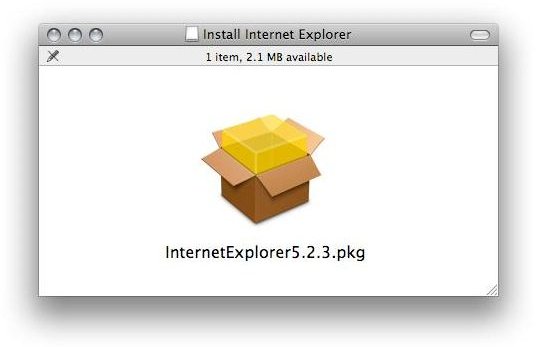 Download Internet Explorer for Mac - and install!